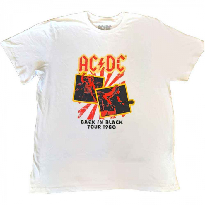 AC/DC Unisex T-Shirt: Back in Black Tour 1980 [1]