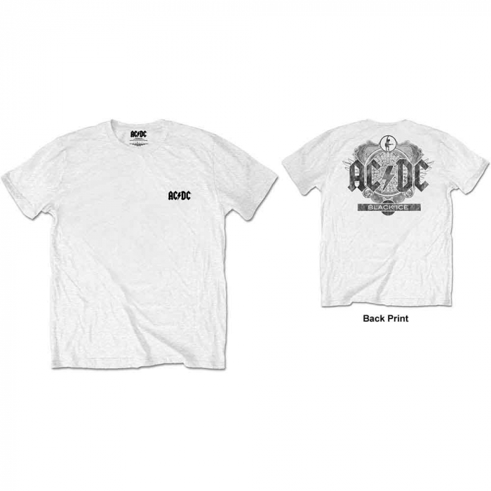AC/DC Unisex T-Shirt: Black Ice (Back Print/Retail Pack) [1]