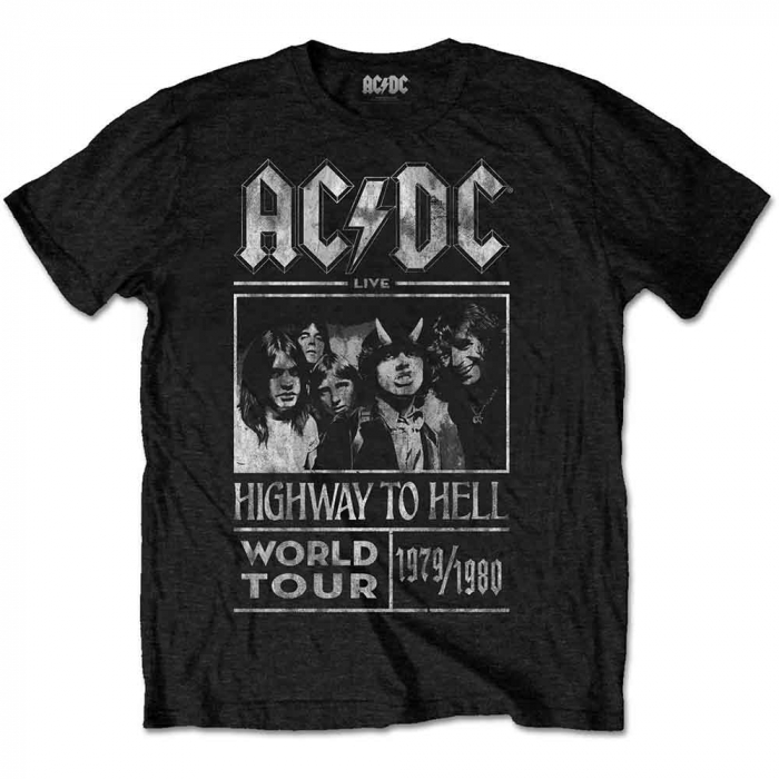 AC/DC Unisex T-Shirt: Highway to Hell World Tour 1979/1980 [1]