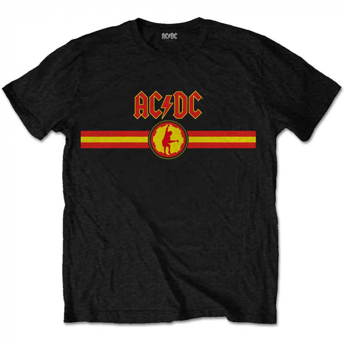 AC/DC Unisex T-Shirt: Logo & Stripe [1]