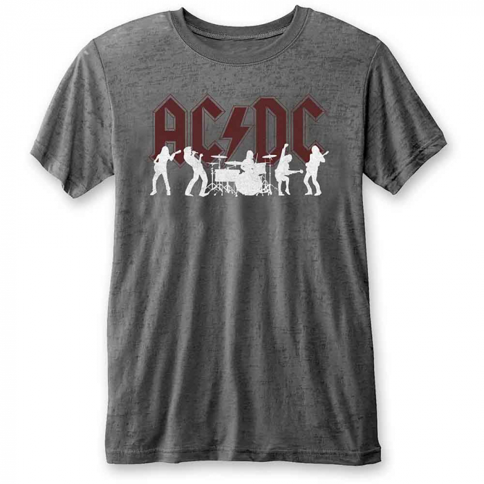 AC/DC Unisex T-Shirt: Silhouettes (Burnout) [1]