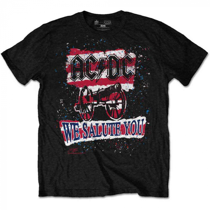 AC/DC Unisex T-Shirt: We Salute You Stripe [1]