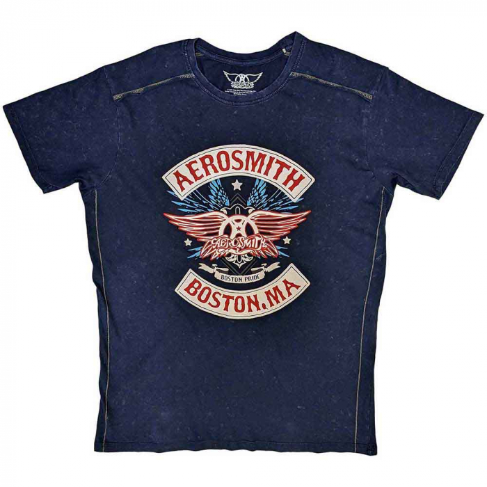 Aerosmith Unisex T-Shirt: Boston Pride (Wash Collection) [1]