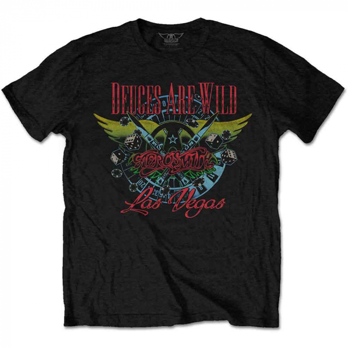 Aerosmith Unisex T-Shirt: Deuces Are Wild, Vegas [1]