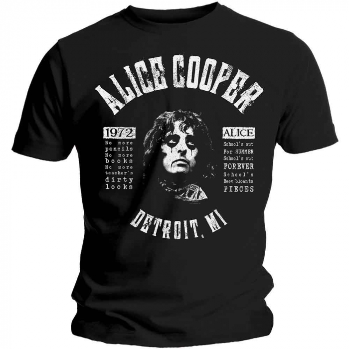 Alice Cooper Unisex T-Shirt: School's Out Lyrics [1]