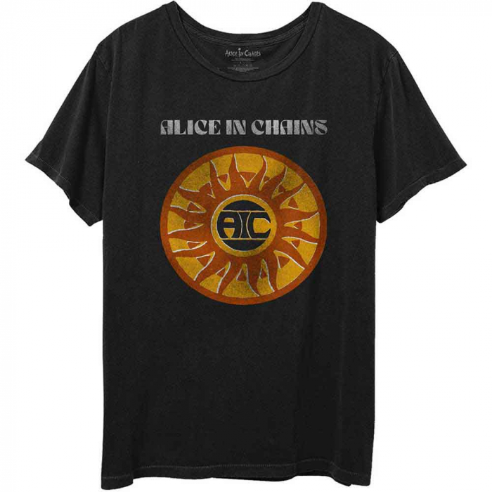 Alice In Chains Unisex T-Shirt: Circle Sun Vintage [1]