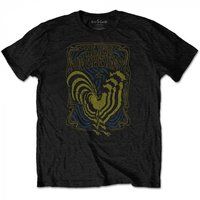 Alice in Chains Unisex T-Shirt: Psychedelic Rooster [1]