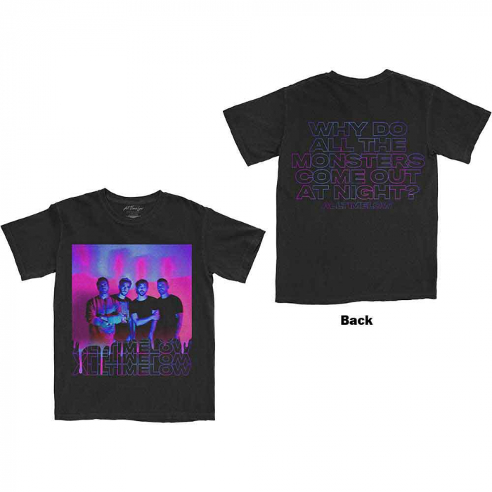 All Time Low Unisex T-Shirt: Blurry Monster (Back Print) [1]