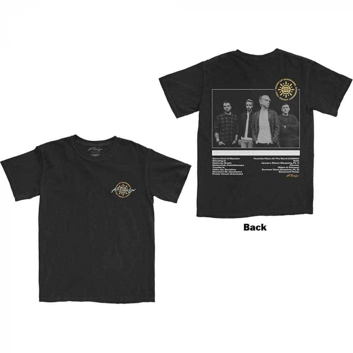 All Time Low Unisex T-Shirt: Wake Up Sunshine Track List (Back Print) [1]