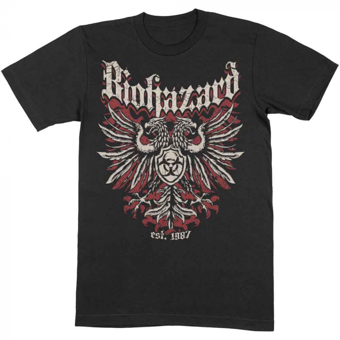 Biohazard Unisex T-Shirt: Crest [1]