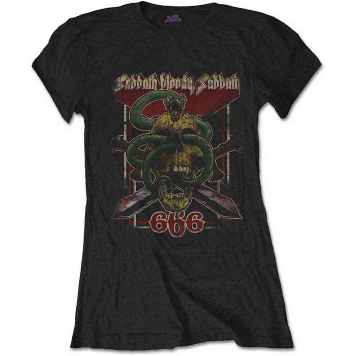 Black Sabbath Ladies T-Shirt: Bloody Sabbath 666 [1]