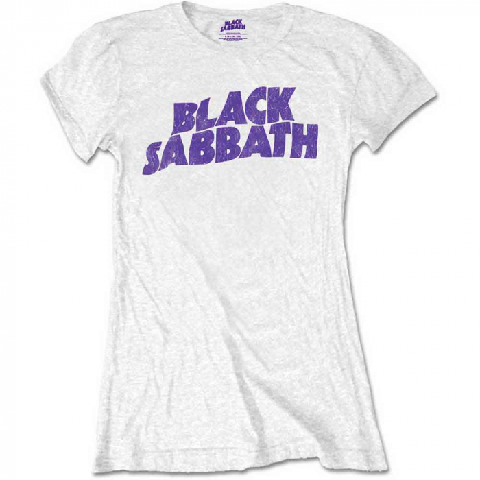 Black Sabbath Ladies T-Shirt: Wavy Logo Vintage (Retail Pack) [1]