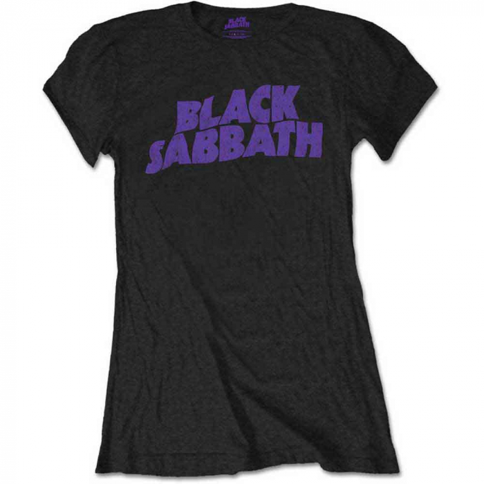 Black Sabbath Ladies T-Shirt: Wavy Logo Vintage (Retail Pack) [1]