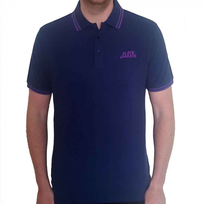 Black Sabbath Unisex Polo Shirt: Wavy Logo [1]