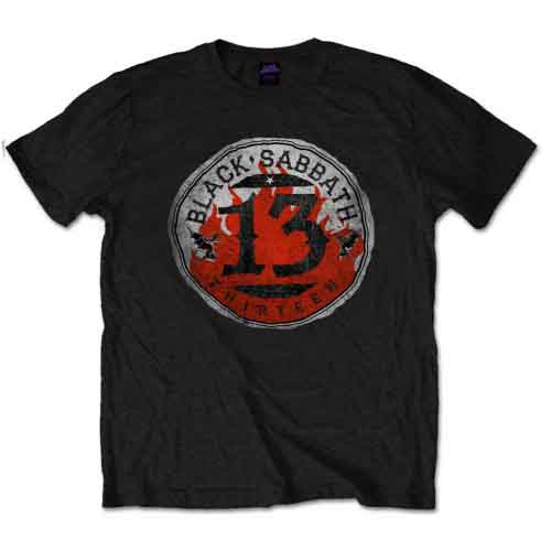 Black Sabbath Unisex T-Shirt: 13 Flame Circle [1]