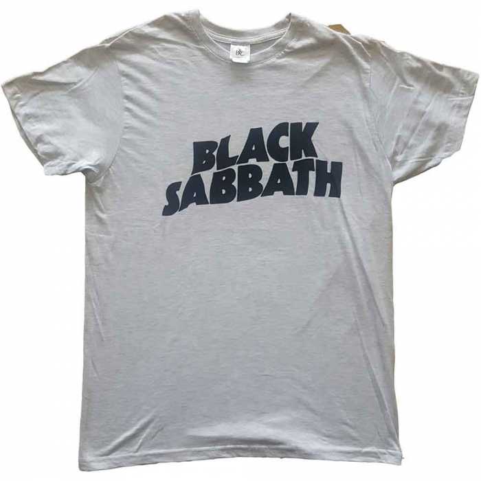 Black Sabbath Unisex T-Shirt: Black Wavy Logo [1]