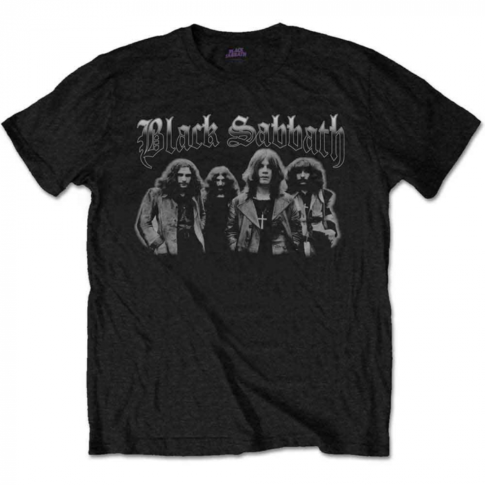 Black Sabbath Unisex T-Shirt: Greyscale Group [1]