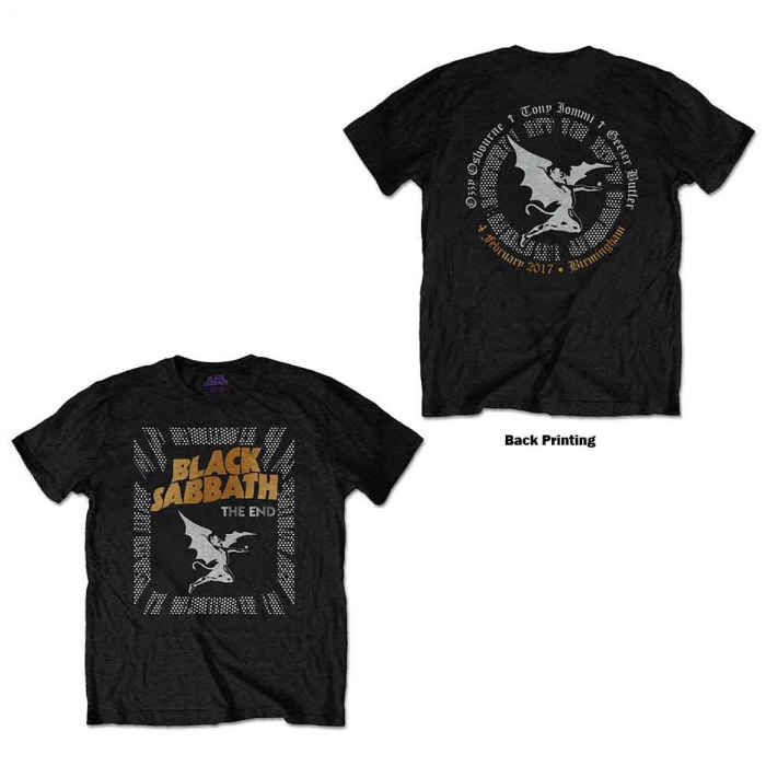 Black Sabbath Unisex T-Shirt: The End Demon (Back Print) [1]