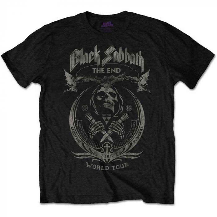 Black Sabbath Unisex T-Shirt: The End Mushroom Cloud [1]