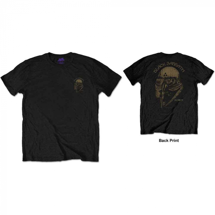 Black Sabbath Unisex T-Shirt: US Tour 78 (Back Print/Retail Pack) [1]