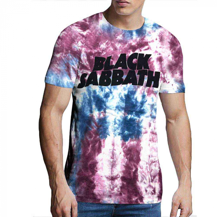 Black Sabbath Unisex T-Shirt: Wavy Logo (Wash Collection) [1]