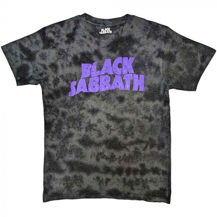 Black Sabbath Unisex T-Shirt: Wavy Logo (Wash Collection) [1]