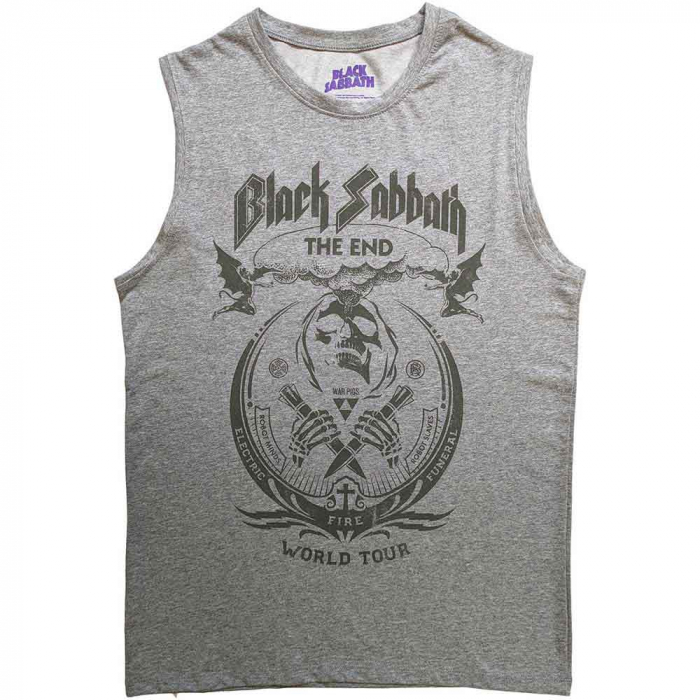 Black Sabbath Unisex Tank T-Shirt: The End Mushroom Cloud [1]