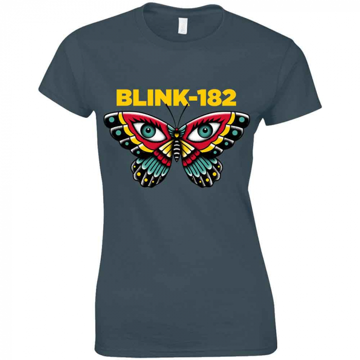 Blink-182 Ladies T-Shirt: Butterfly [1]