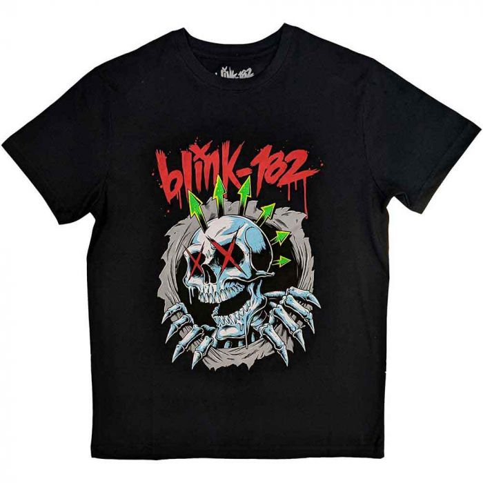 Blink-182 Unisex T-Shirt: Six Arrow Skull [1]