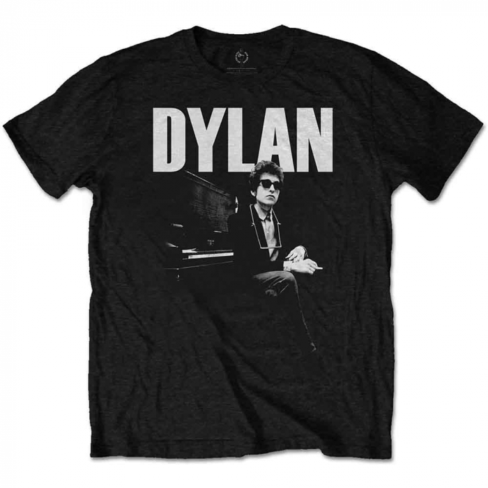 Bob Dylan Unisex T-Shirt: At Piano [1]