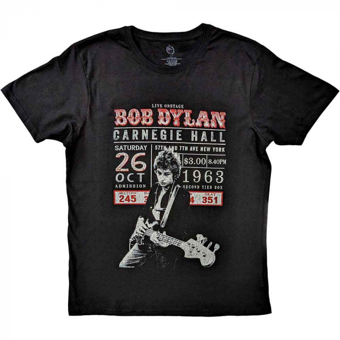 Bob Dylan Unisex T-Shirt: Carnegie Hall '63 [1]