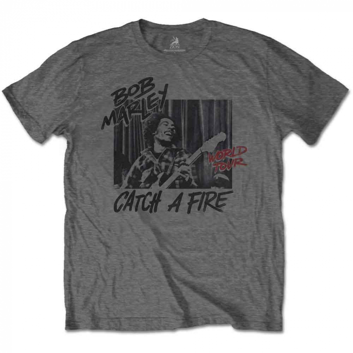 Bob Marley Unisex T-Shirt: Catch A Fire World Tour [1]