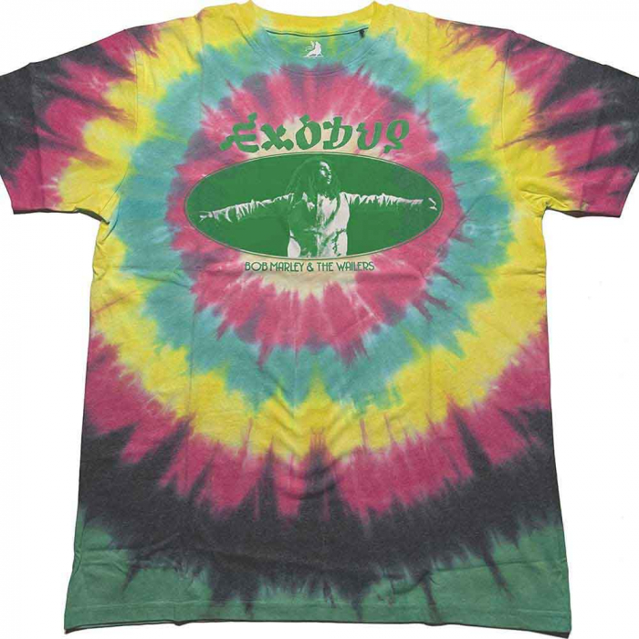 Bob Marley Unisex T-Shirt: Exodus Oval (Wash Collection) [1]