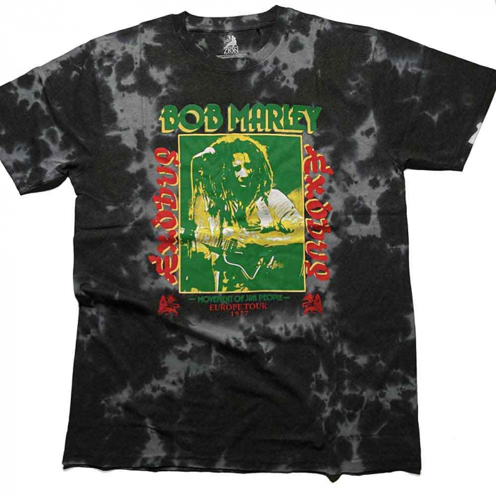 Bob Marley Unisex T-Shirt: Exodus Tie-Dye (Wash Collection) [1]