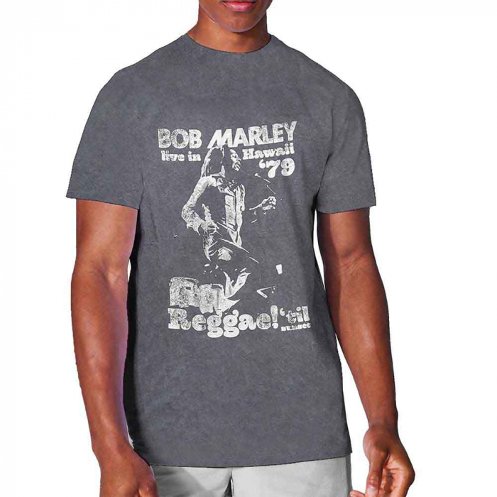 Bob Marley Unisex T-Shirt: Hawaii (Wash Collection) [1]