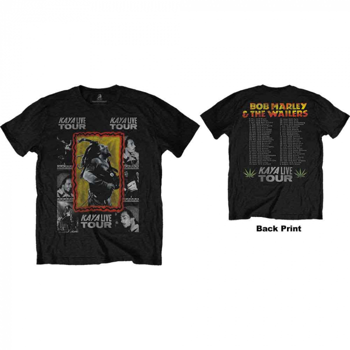 Bob Marley Unisex T-Shirt: Kaya Tour (Back Print) [1]