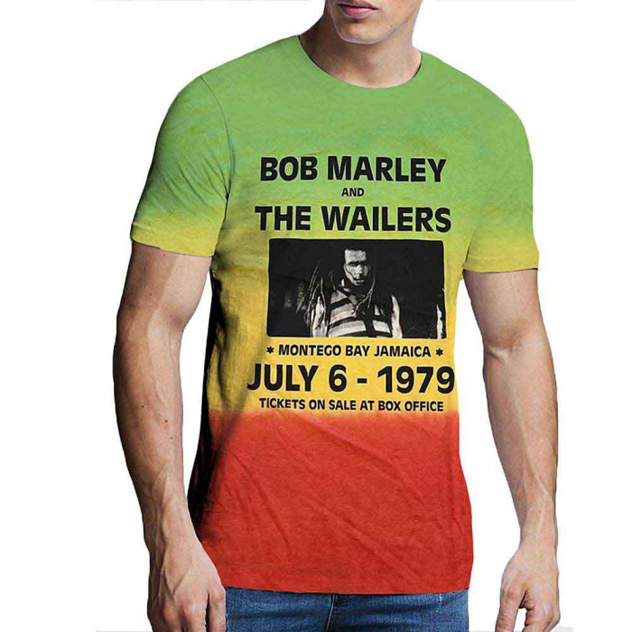 Bob Marley Unisex T-Shirt: Montego Bay (Wash Collection) [1]