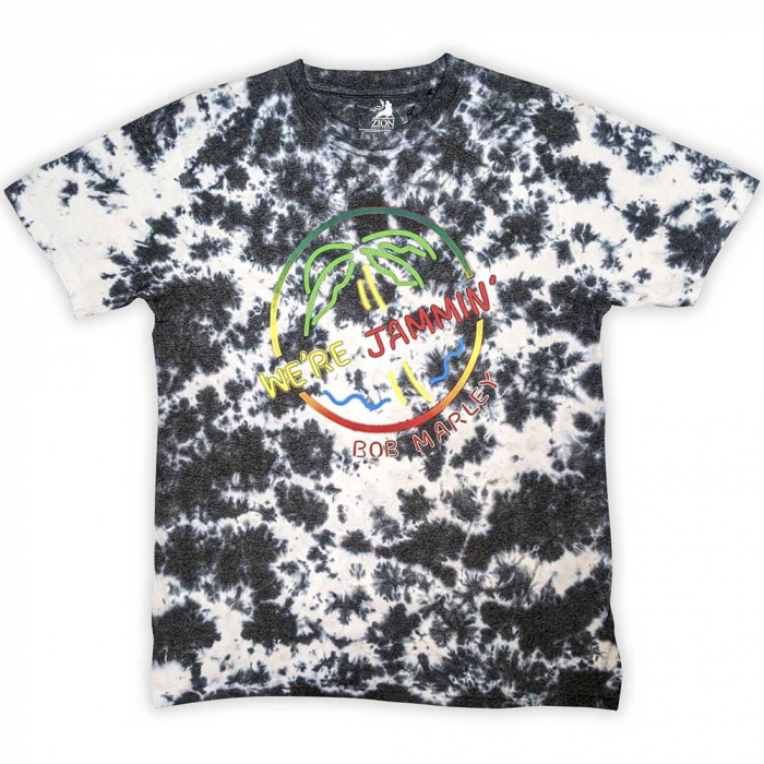 Bob Marley Unisex T-Shirt: Neon Sign (Wash Collection) [1]