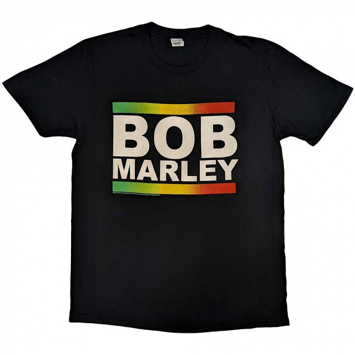 Bob Marley Unisex T-Shirt: Rasta Band Block [1]