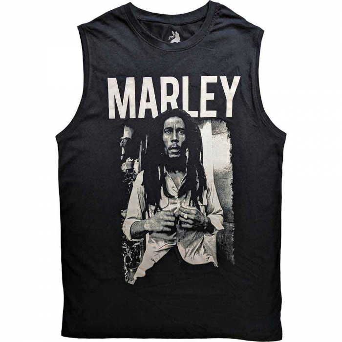 Bob Marley Unisex Tank T-Shirt: Marley B&W [1]