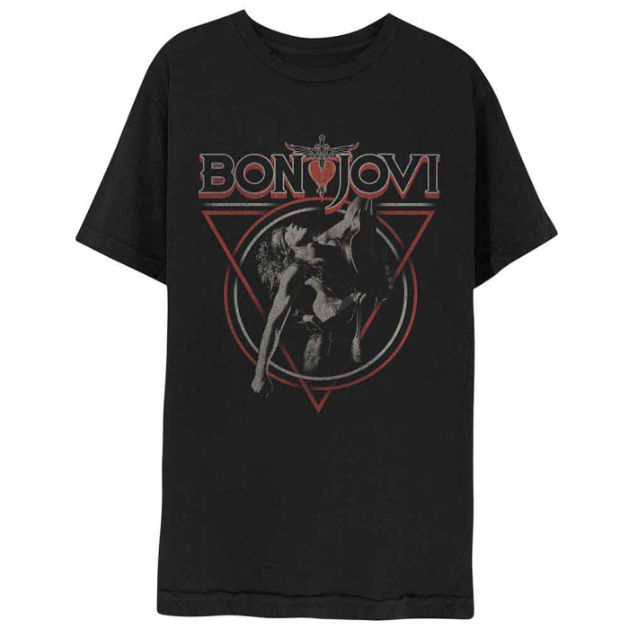 Bon Jovi Unisex T-Shirt: Triangle Overlap [1]