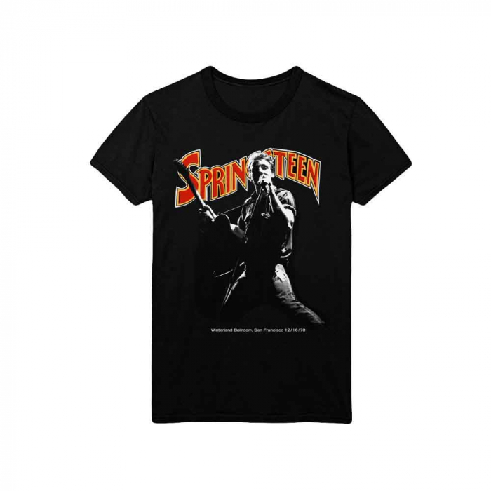 Bruce Springsteen Unisex T-Shirt: Winterland Ballroom Singing [1]