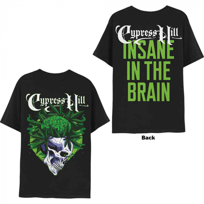 Cypress Hill Unisex T-Shirt: Insane In The Brain (Back Print) [1]
