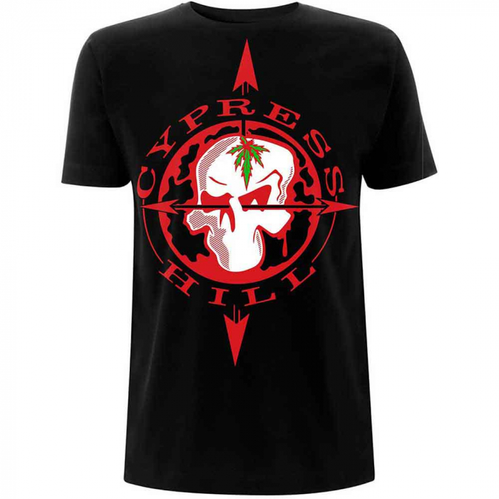 Cypress Hill Unisex T-Shirt: Skull Compass [1]