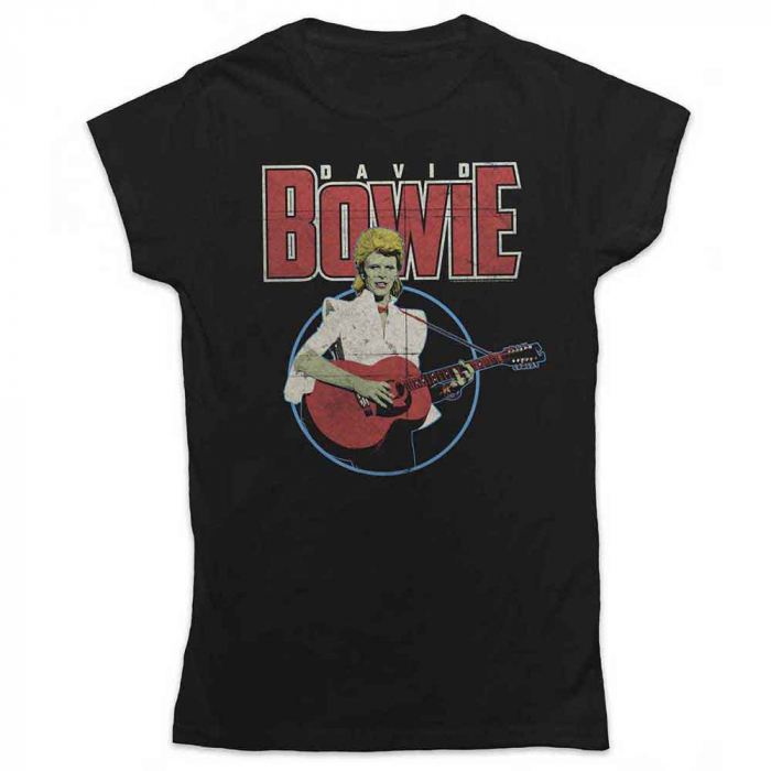 David Bowie Ladies T-Shirt: Acoustic Bootleg [1]