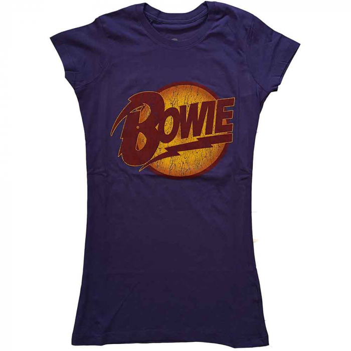 David Bowie Ladies T-Shirt: Vintage Diamond Dogs Logo [1]