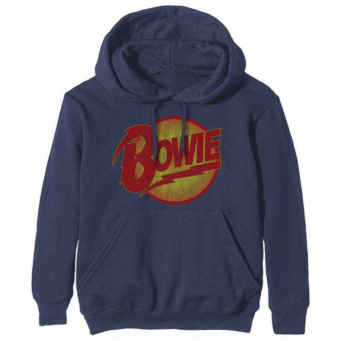 David Bowie Unisex Pullover Hoodie: Vintage Diamond Dogs Logo [1]