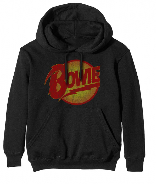 David Bowie Unisex Pullover Hoodie: Vintage Diamond Dogs Logo [1]