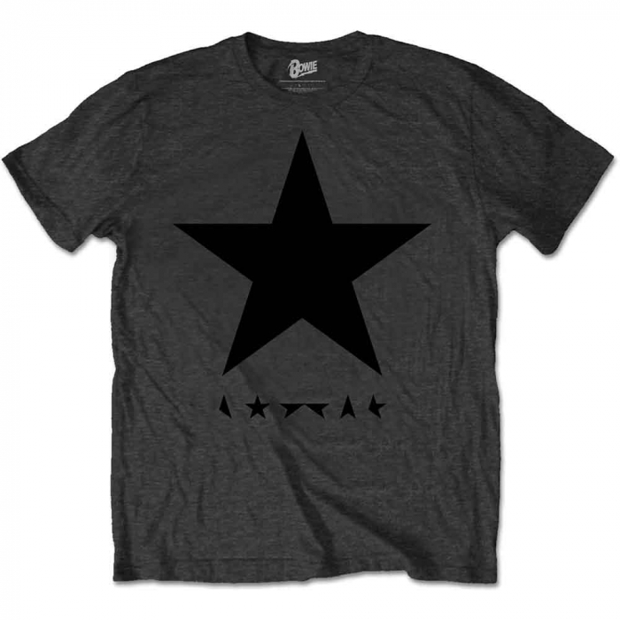 David Bowie Unisex T-Shirt: Blackstar on Grey [1]