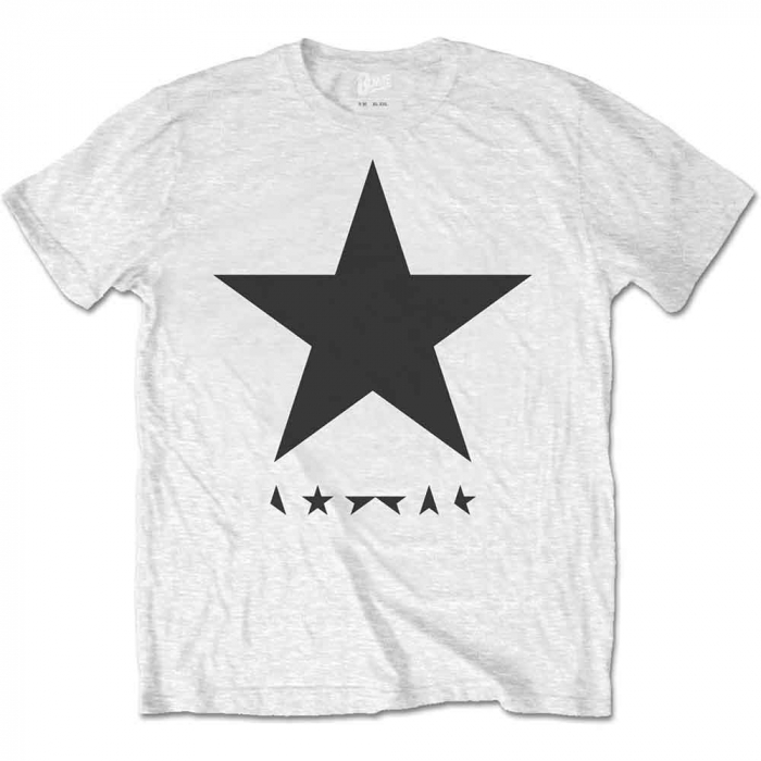 David Bowie Unisex T-Shirt: Blackstar on White [1]